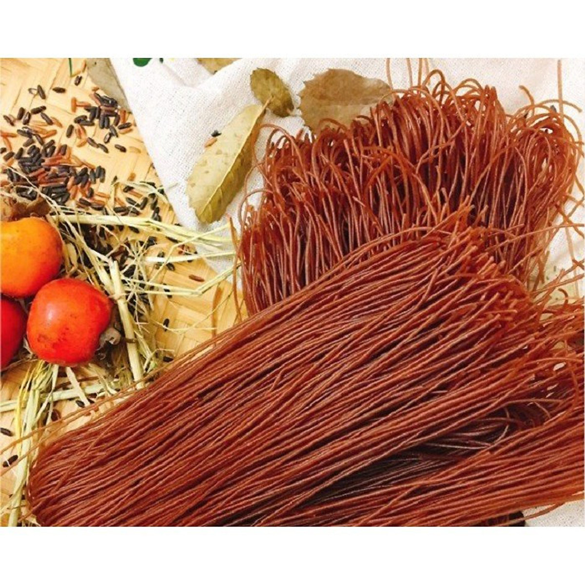 Bún Gạo Lứt Ăn Kiêng GUfoods Huyết Rồng 500g - Giảm cân, Thực dưỡng, Eat clean