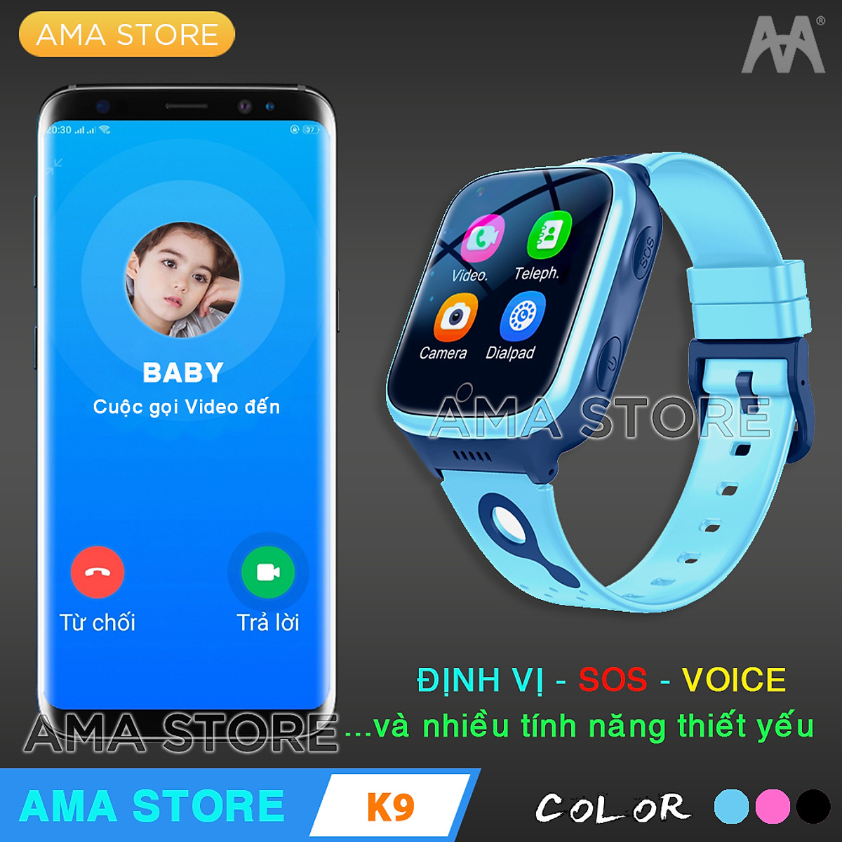 Đồng hồ Định vị Thông minh Gọi Video Call 4G GPS, Wifi, Pin Trâu ...