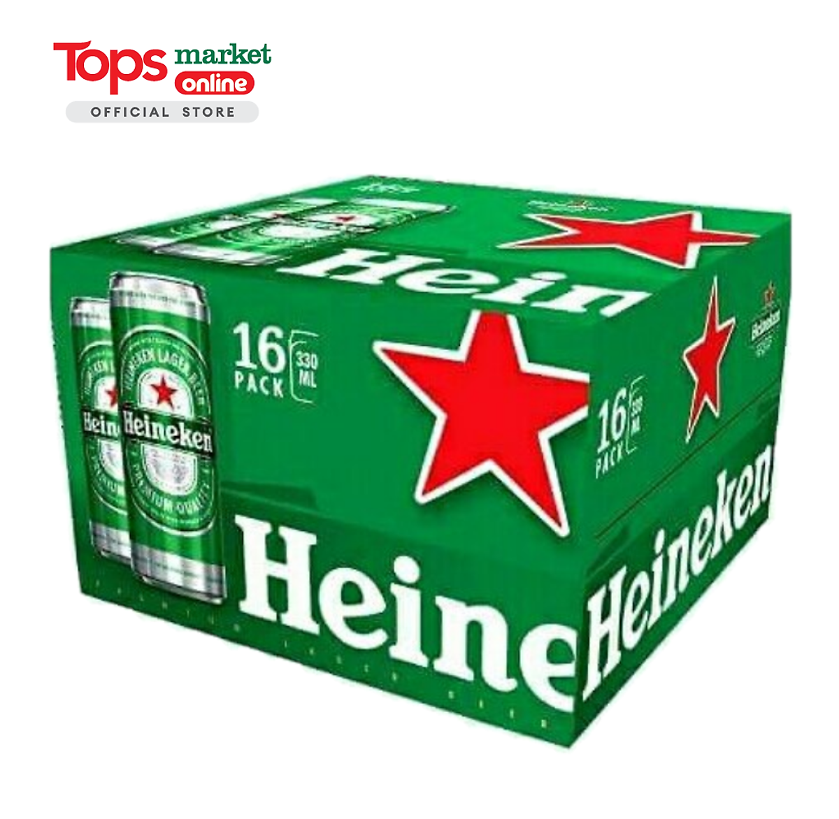 Thùng 16 Lon Bia Heineken Sleek 330ML - Bia, cider