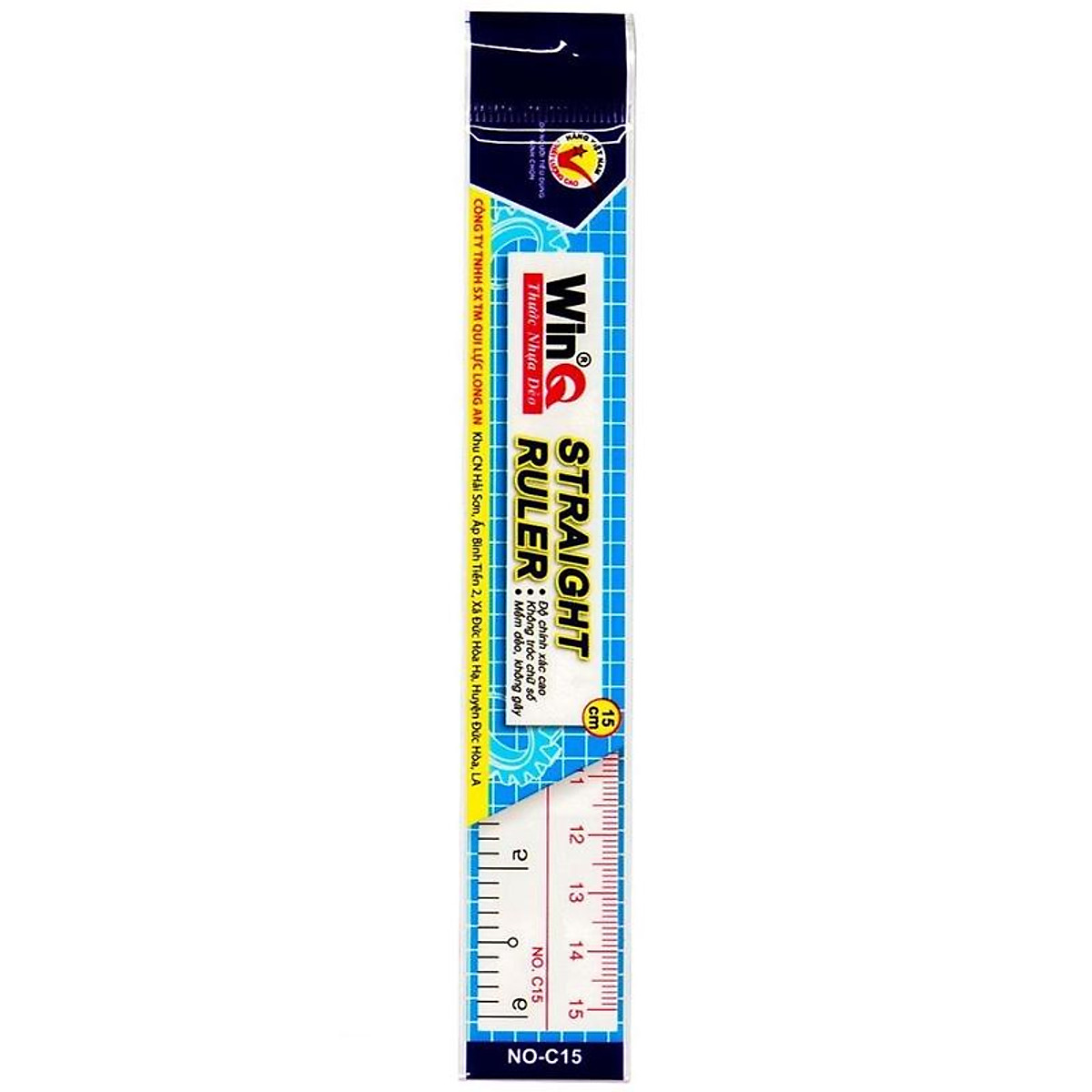 Bộ 12 Thước Thẳng WinQ 15cm C-15