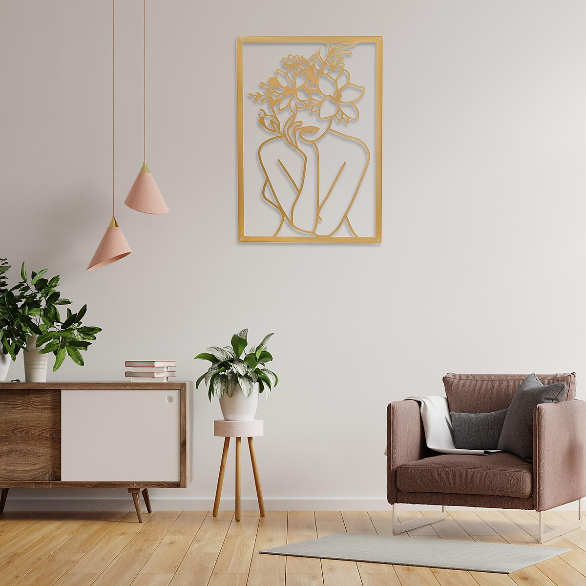 Minimalist Abstract Woman Wall Art Line Drawing Wall Art Modern Decor