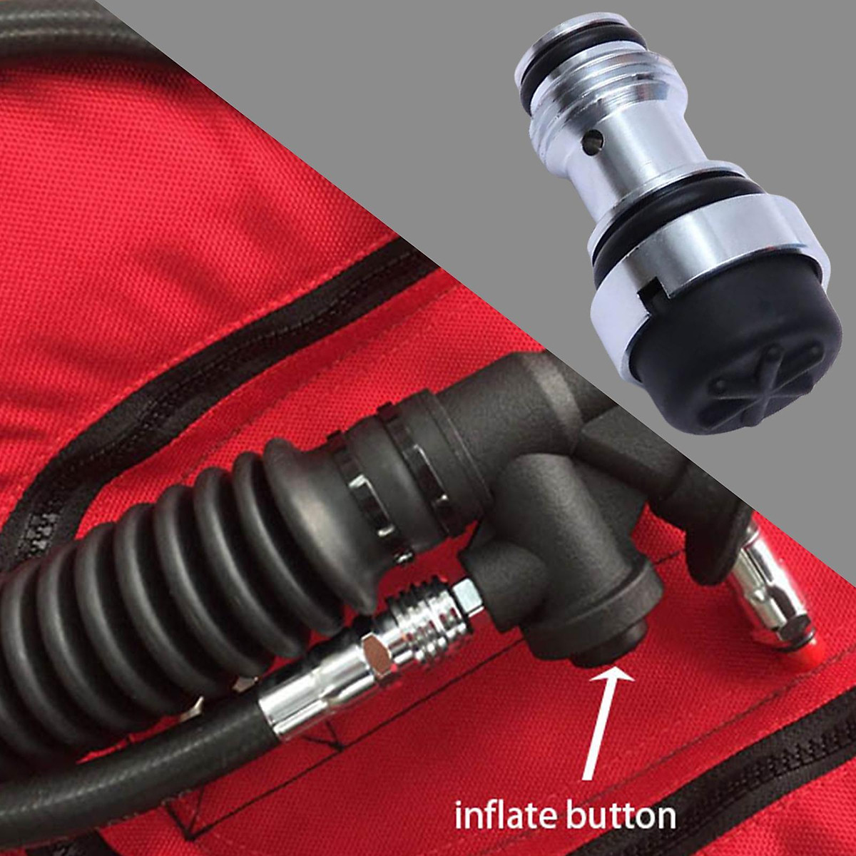 Scuba Diving BCD Inflator Valve Buoyancy Compensator Component Device Unit