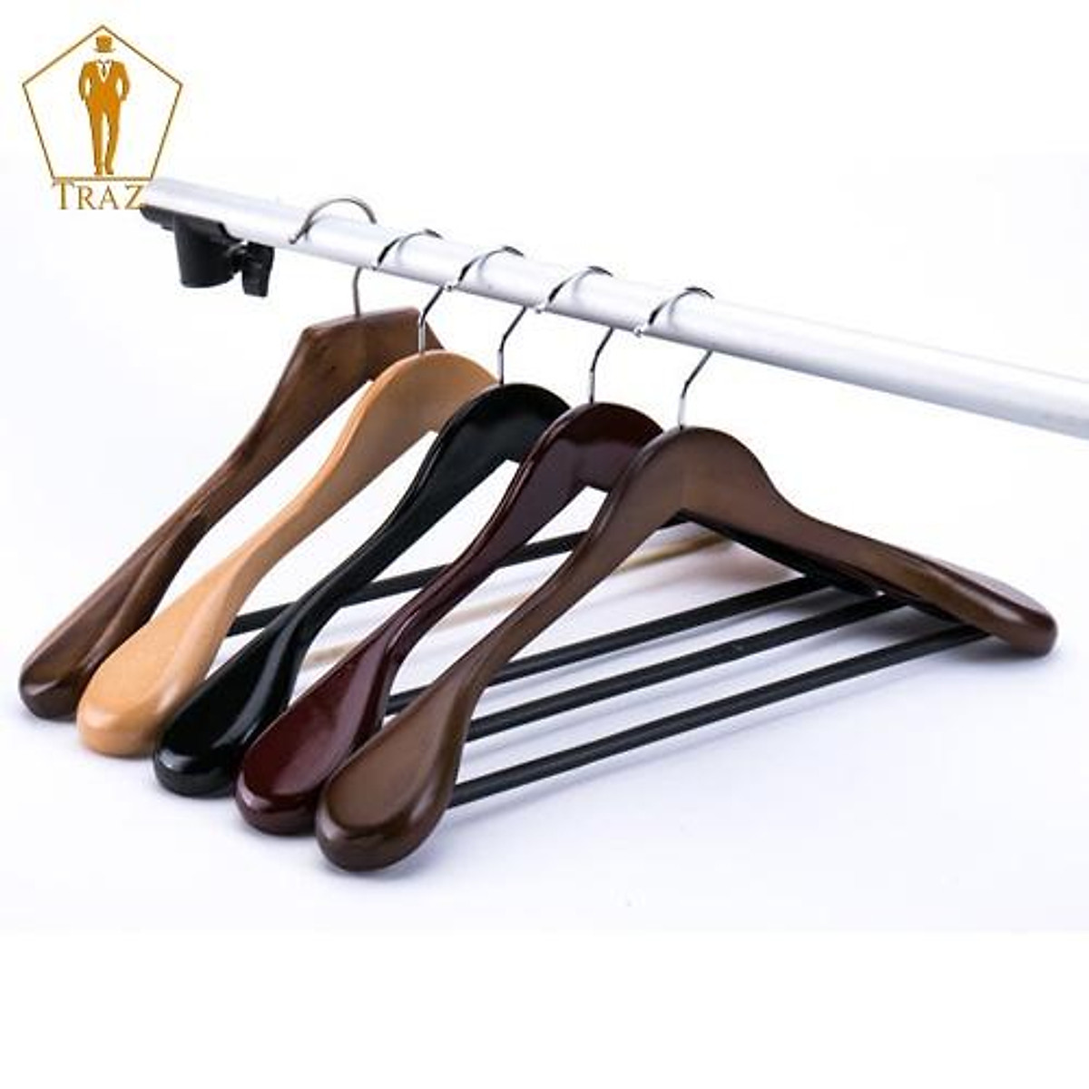 Móc treo áo vest bằng gỗ  Dụng cụ phòng khách sạn Tín Phát