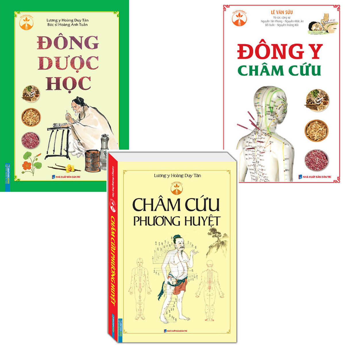 Combo 3 Quyển Đông Dược Học (Bìa Cứng) + Đông Y Châm Cứu + Châm Cứu Phương Huyệt