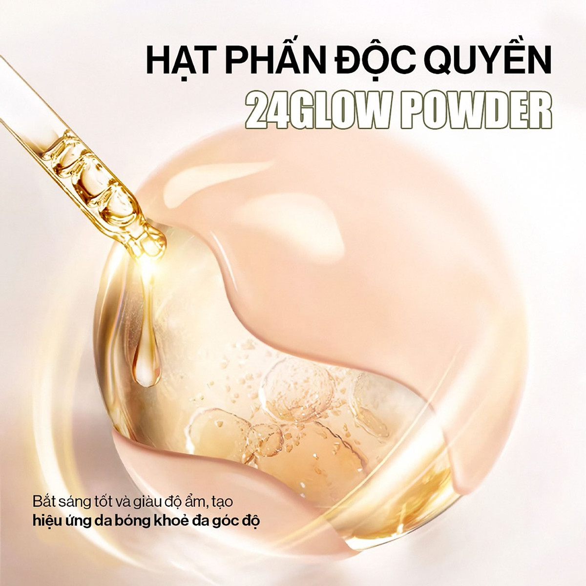 Phấn nước trang điểm căng bóng thuần chay GLAMRR Q VEGAN SUPER GLOW CUSHION (1 lõi x 15g) by Gilaa