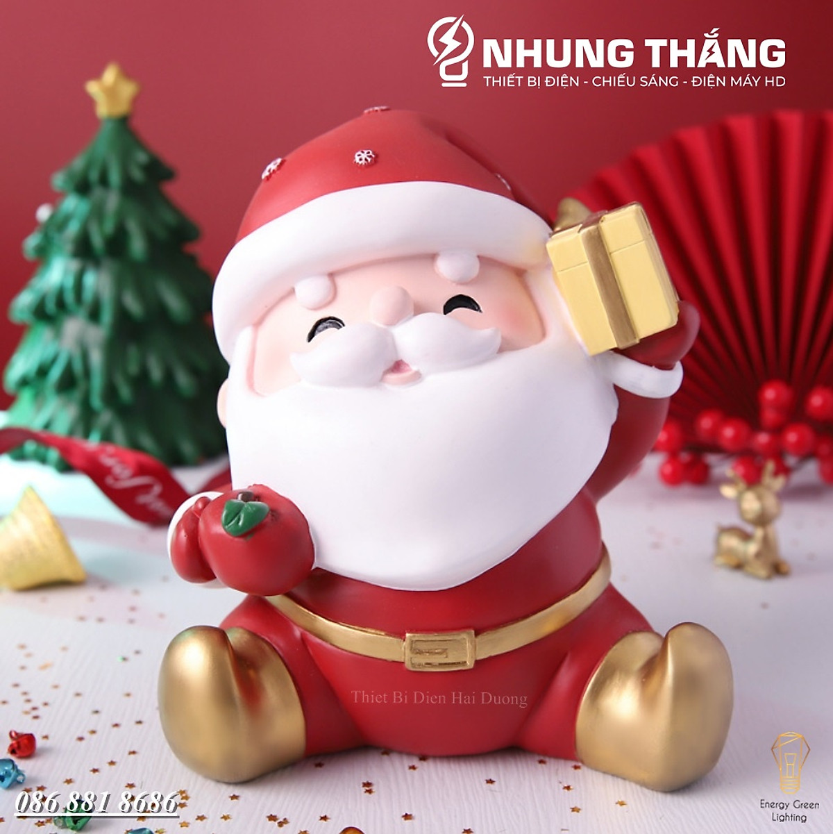 Quà Tặng Giáng Sinh - Mô Hình Ông Già Noel Cầm Hộp Quà Dễ Thương ...