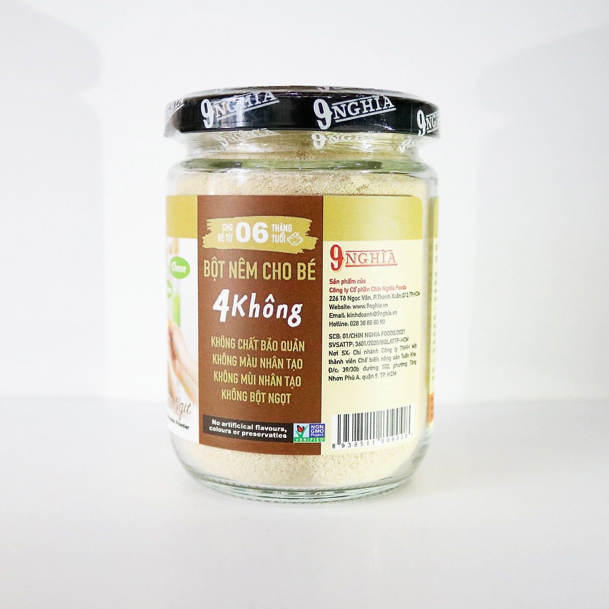 Bột nêm Nấm Bào Ngư & Phô Mai VÁBY 9-NGHĨA 80g | Dành cho bé ăn dặm từ 6 tháng