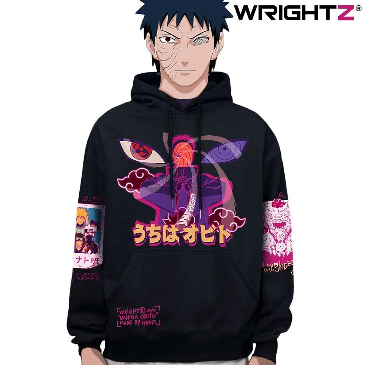 Áo hoodie Wrightz in hình anime naruto uchiha obito thời trang ...