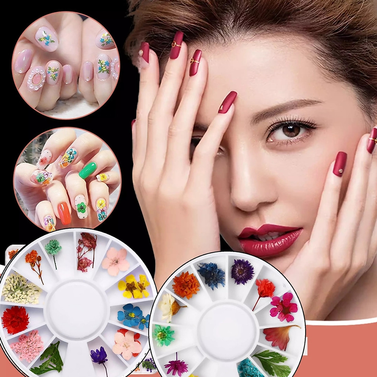 Set hoa khô trang trí nail là lựa chọn hoàn hảo cho những ai yêu thích độc đáo và mới lạ. Được làm từ chất liệu an toàn, set hoa khô này sẽ mang lại cho bạn một trải nghiệm mới mẻ và đầy thú vị khi trang trí móng tay.