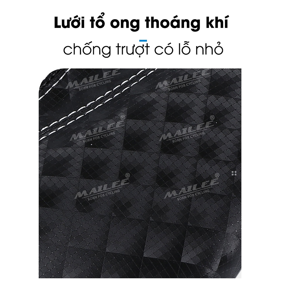 Đệm yên xe đạp đường trường touring BSH-01 chống thấm nước và chống trượt, da PU, kích thước 28 x 14 cm - Mai Lee