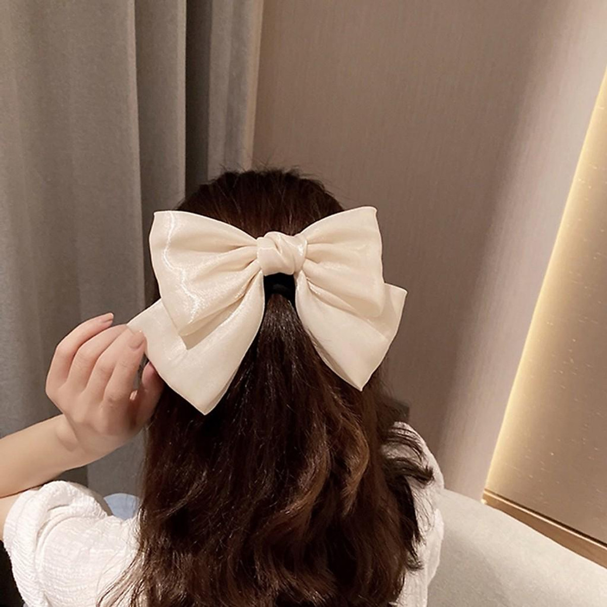 Dây buộc tóckẹp tóc nơ ruy băng cỡ lớn thời trang Hàn Quốc Shopee Việt Nam #2 Dây buộc tóckẹp tóc nơ ruy băng cỡ lớn thời trang Hàn Quốc Shopee Việt Nam
