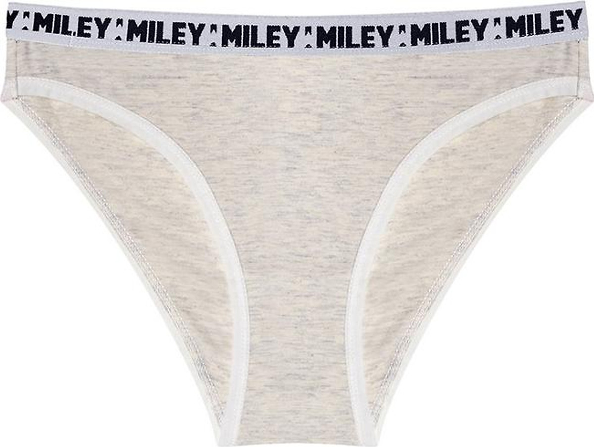 Combo 5 Quần Lót Nữ Melange Bikini Basic Miley Lingerie - Giao màu ngẫu nhiên (trắng - tím)