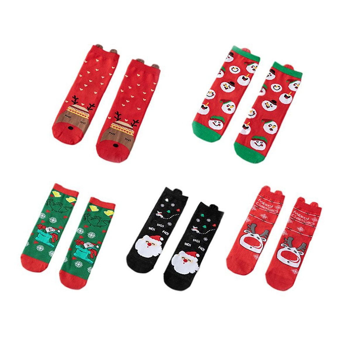 Mua 4Pairs Womens Cotton Sock Christmas Pattern Socks Dog Funny Sock A - A tại Wonder home Mua 4Pairs Womens Cotton Sock Christmas Pattern Socks Dog Funny Sock A - A tại Wonder home