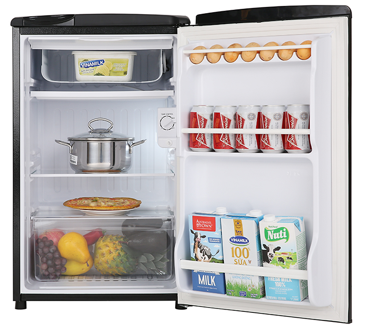 Tủ lạnh Aqua 90 lít AQR-D99FA(BS)