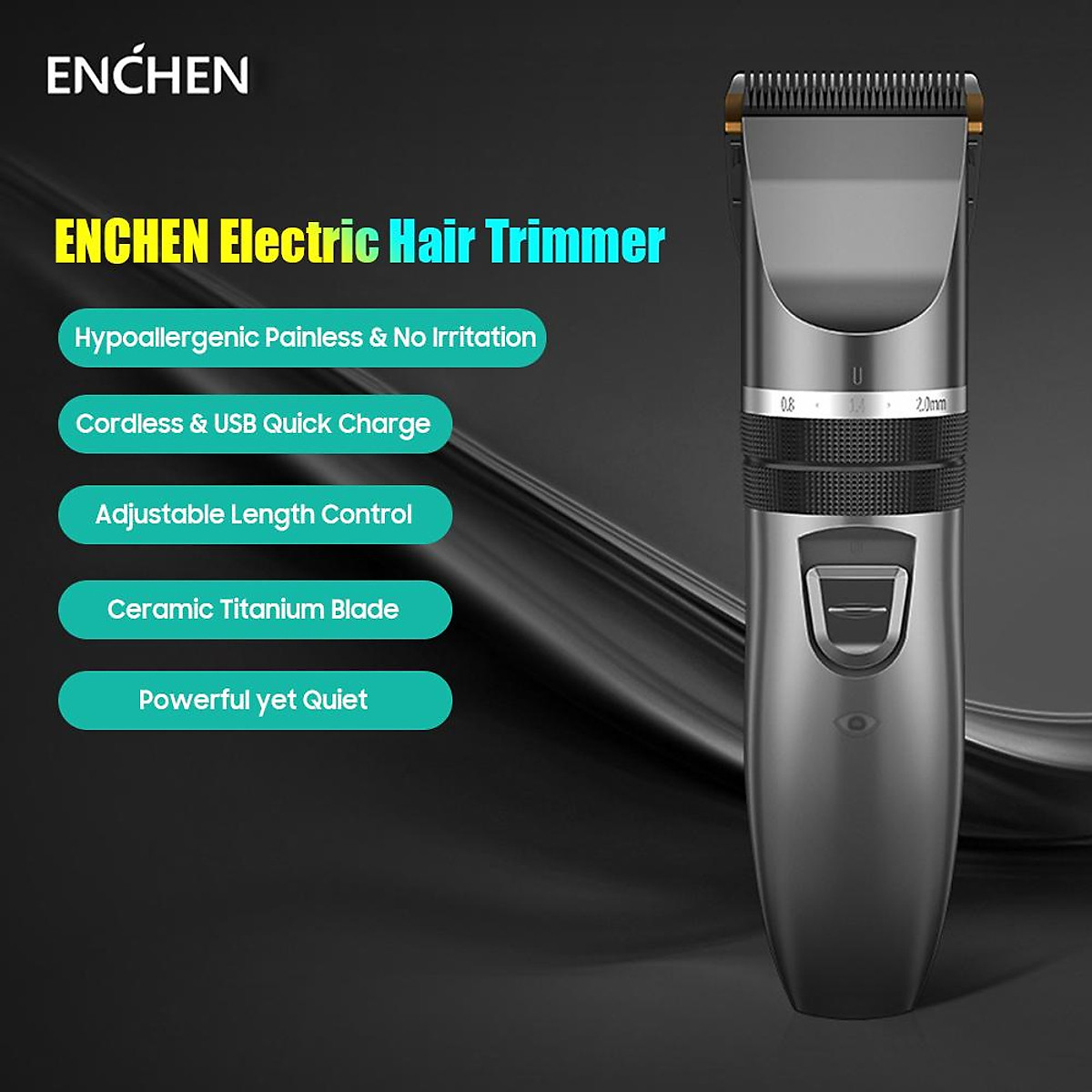 Mua ENCHEN Electric Hair Clippers Cordless Hair Trimmer Quiet Hair Cutter  Grooming Kit For Men/Women