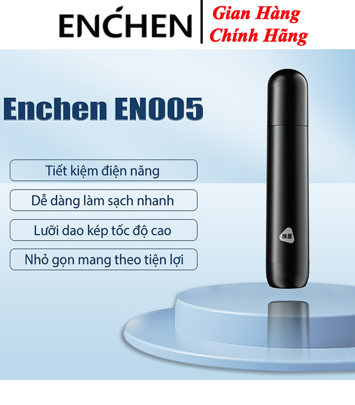 Máy tỉa lông mũi Enchen EN005 Bỏ túi tiện lợi Dễ dàng làm sạch nhanh - Hàng chính hãng