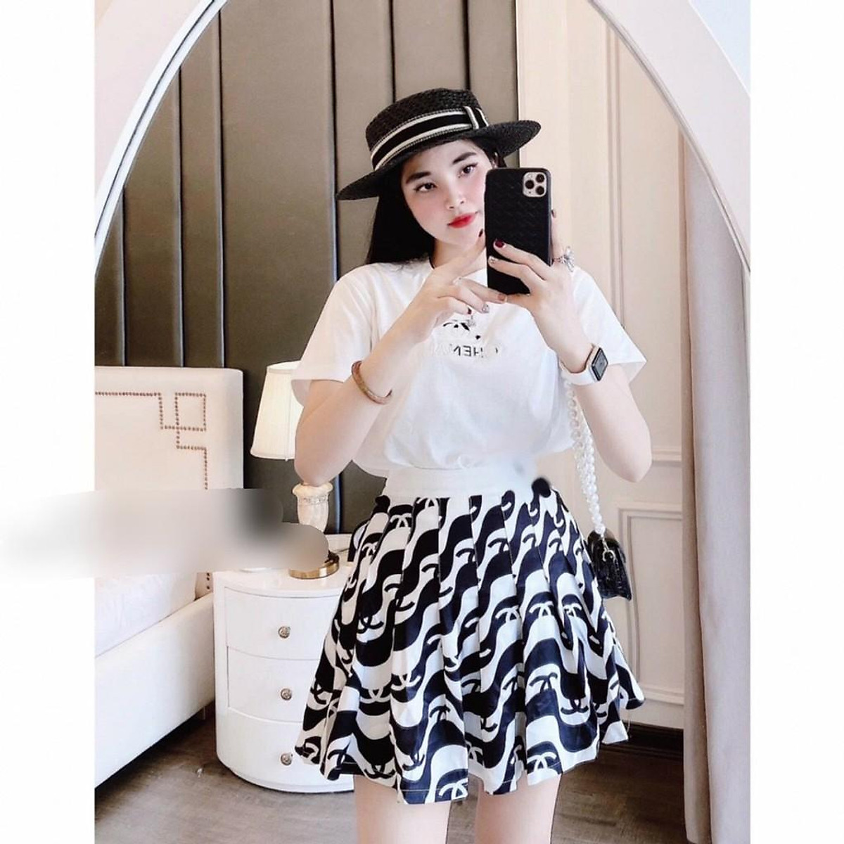 Váy họa tiết hoa to #47 Váy họa tiết hoa to