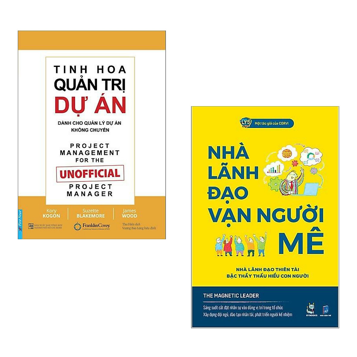 Combo Sách Quản Trị, Lãnh Đạo: Tinh Hoa Quản Trị Dự Án + Nhà Lãnh Đạo Vạn Người Mê (Bí Quyết Thành Công Cho Mọi Nhà Lãnh Đạo)