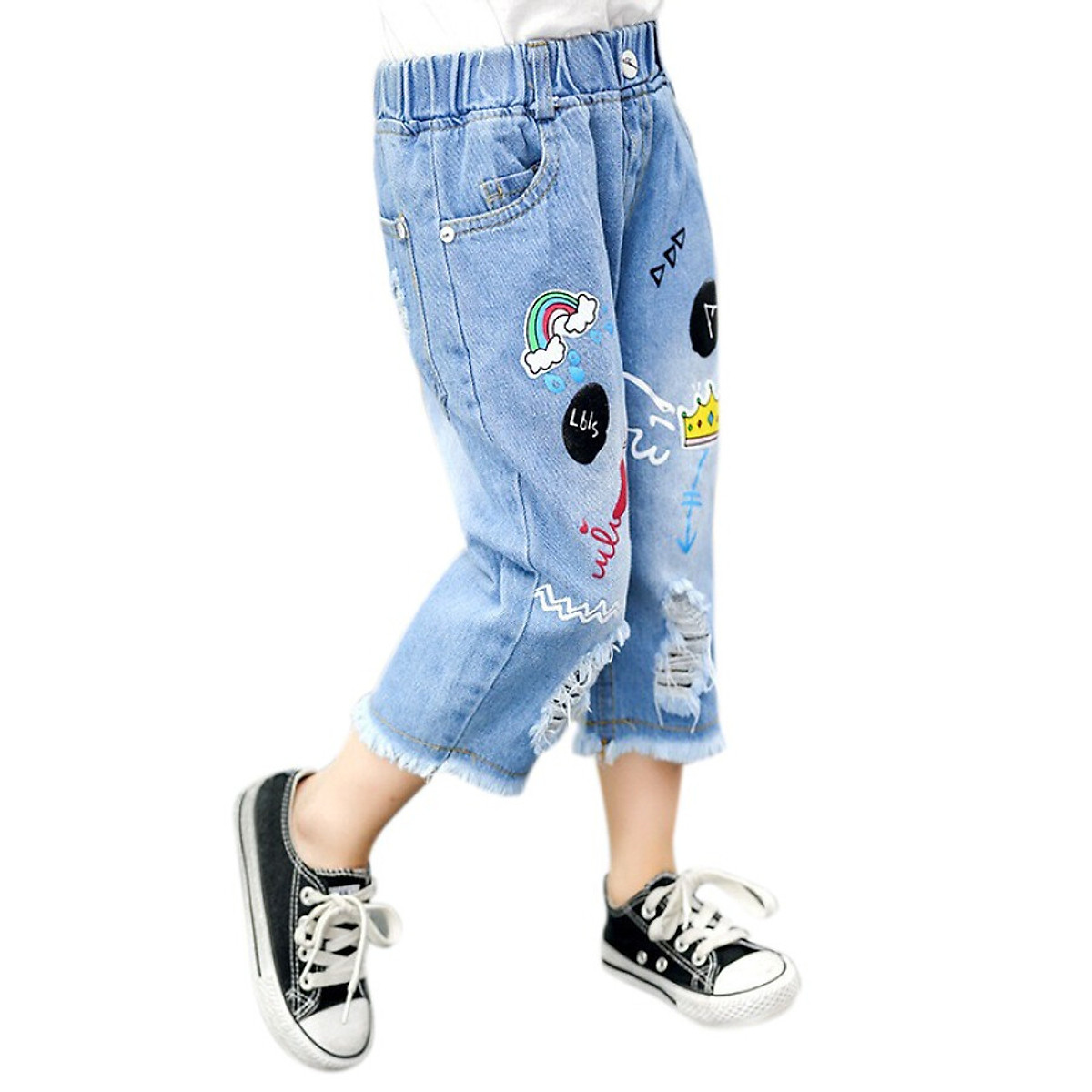 Mua Baby Jeans Newborn Girls Cartoon Print Ripped Short Pants Baby Denim Shorts Stretch Trousers Kids Casual Children Clothing Mua Baby Jeans Newborn Girls Cartoon Print Ripped Short Pants Baby Denim Shorts Stretch Trousers Kids Casual Children Clothing