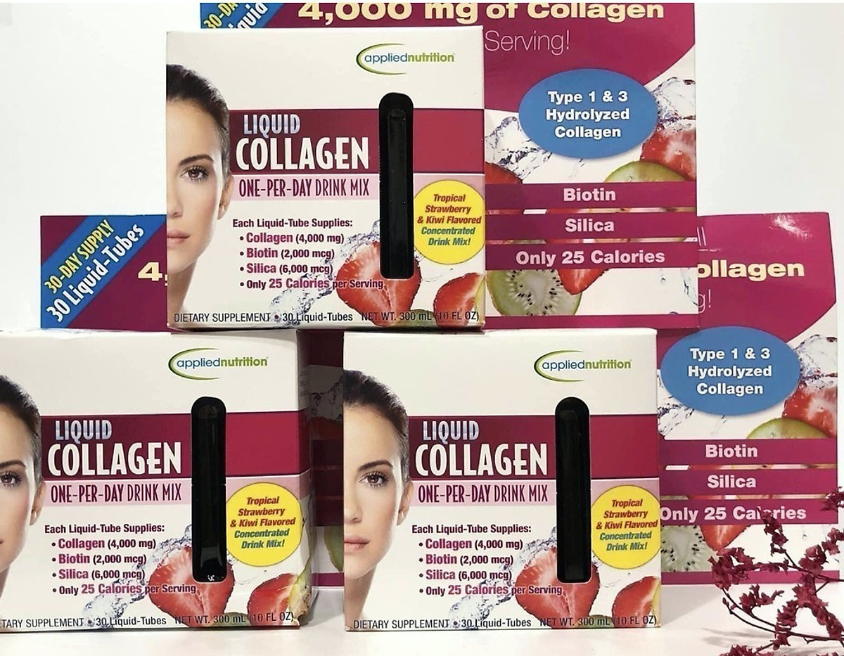 Thực phẩm bổ sung: Collagen Ống Applied Nutrition Liquid Collagen 4000mg 30  tubes nhập Mỹ | Tiki