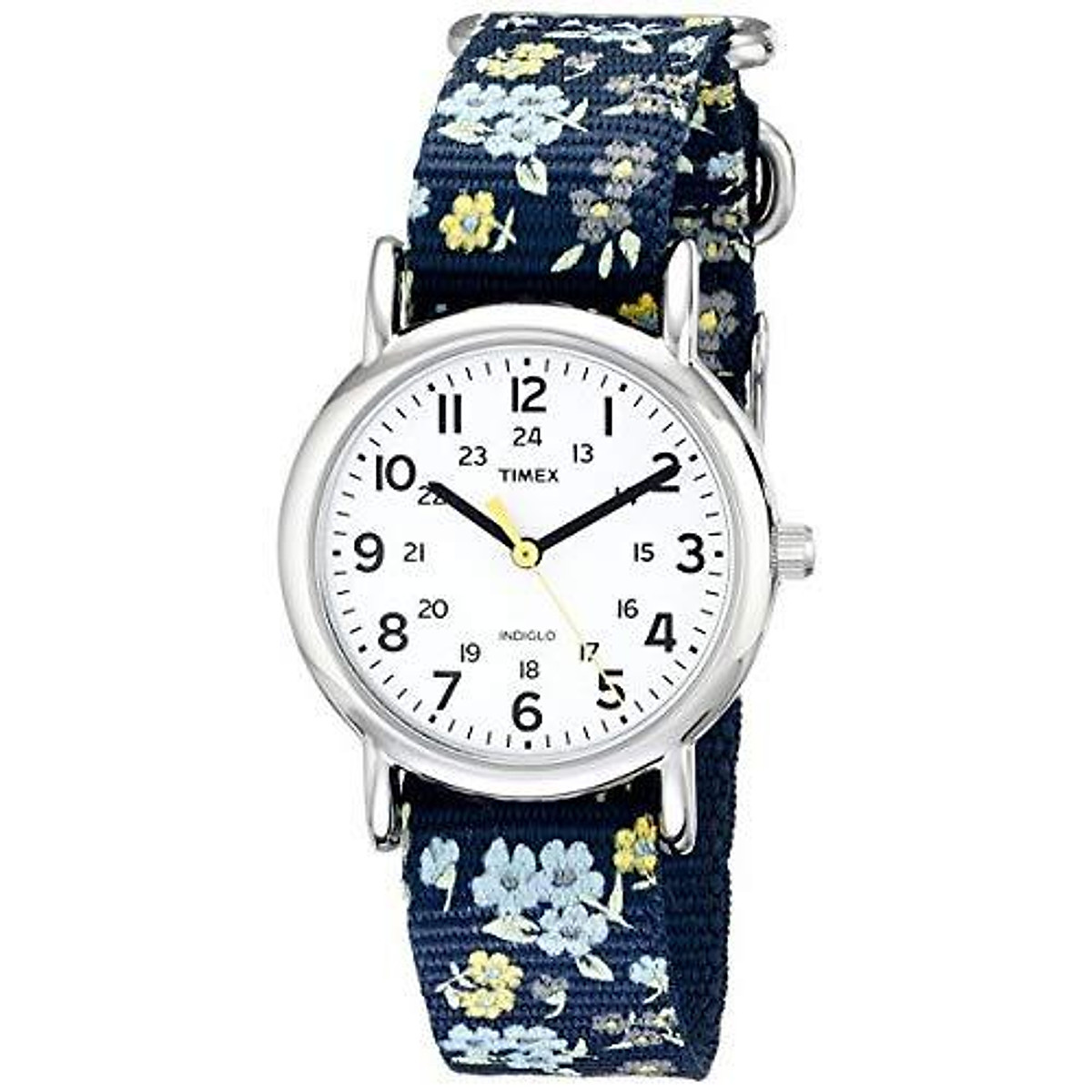 Mua Timex Women's T2P370 Weekender 31mm Blue Floral Nylon Slip-Thru Strap  Watch