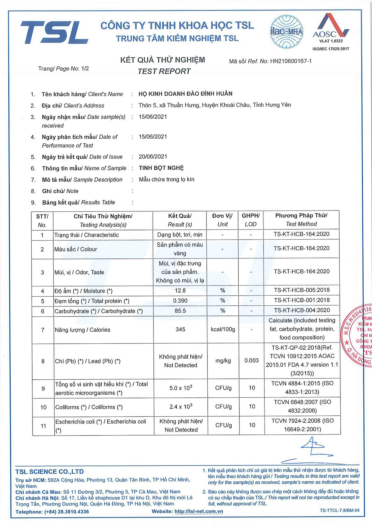 Tinh bột nghệ nguyên chất - hữu cơ - sử dụng cho - đau dạ dày, phụ nữ sau sinh - HNT 100G