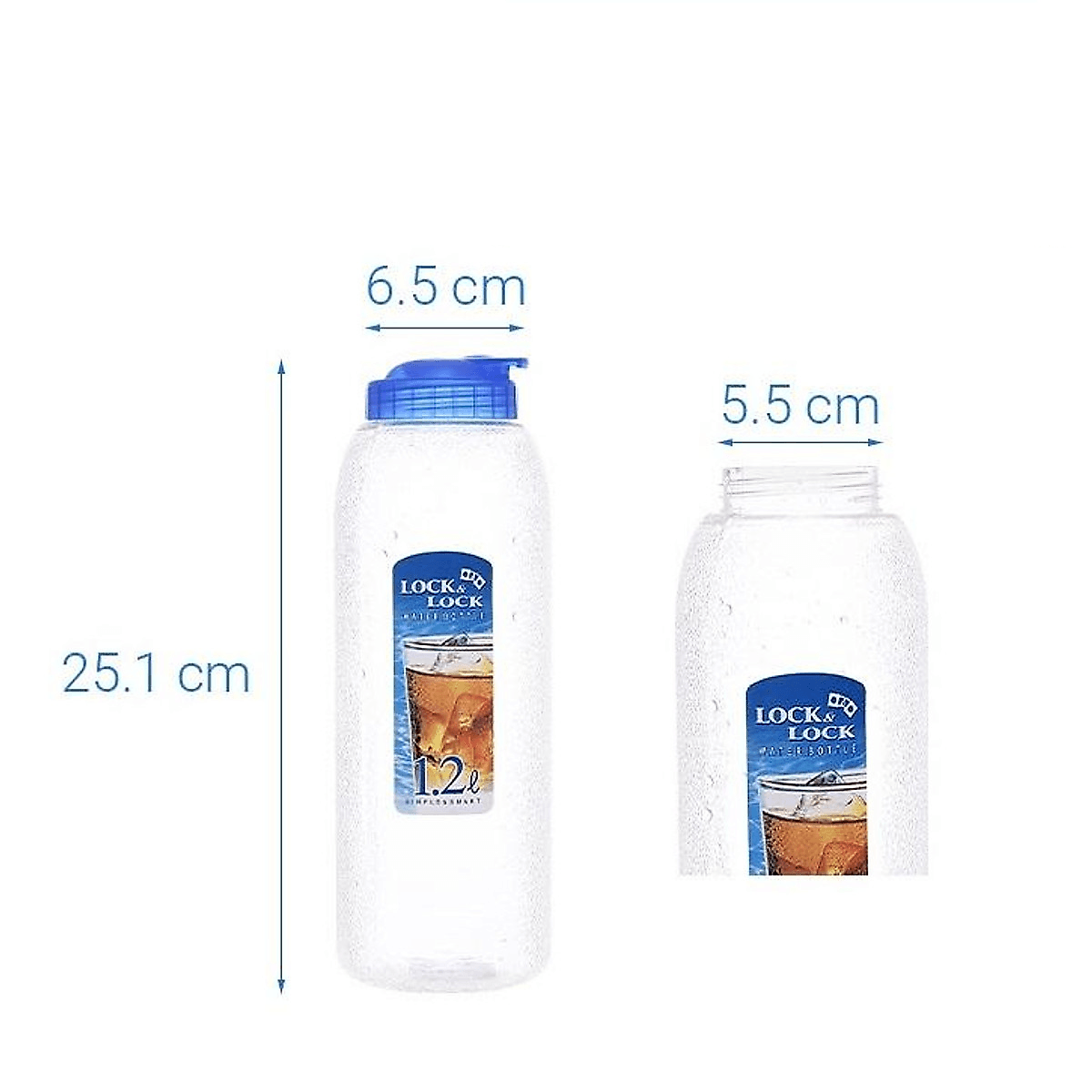 Bình nhựa đựng nước 1,5L LocknLock P-00097, Hàng chính hãng, an toàn cho sức khỏe, dễ cầm nắm - JoyMall