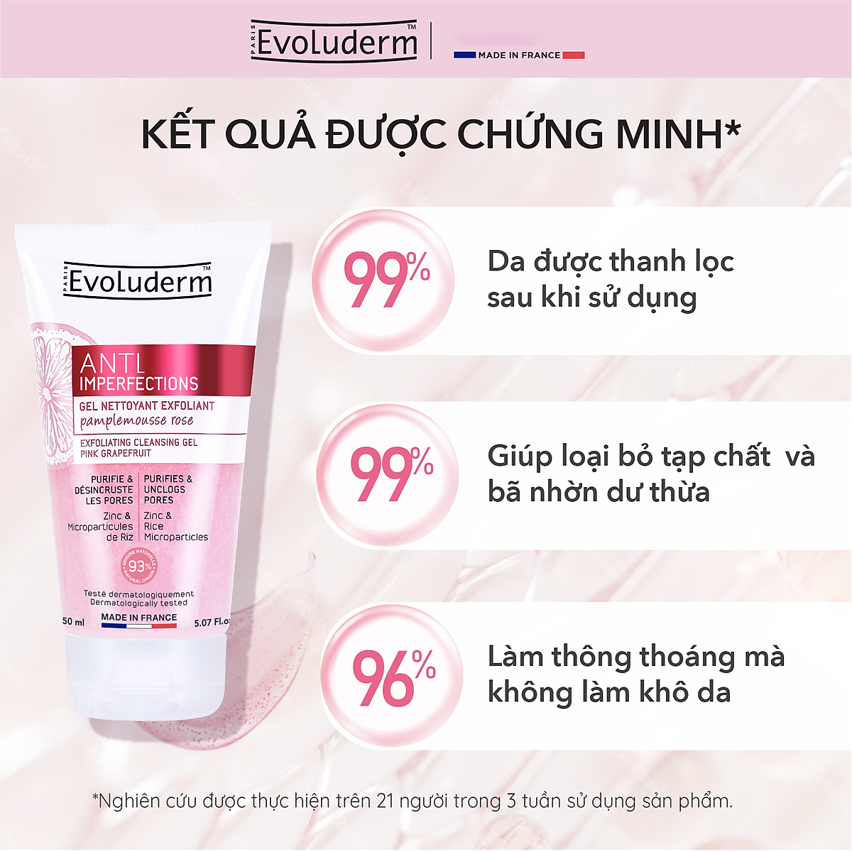 Gel rửa mặt kiêm tẩy tế bào chết tinh chất bưởi hồng danh cho da dầu mụn 150ml