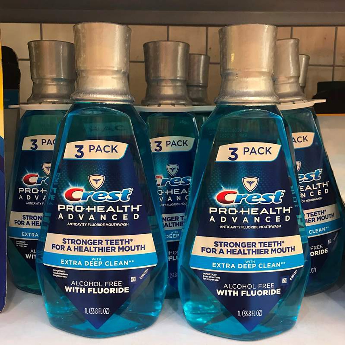 Nước súc miệng Crest Pro-Health Advanced Multi Protection, Alcohol Free, 1L