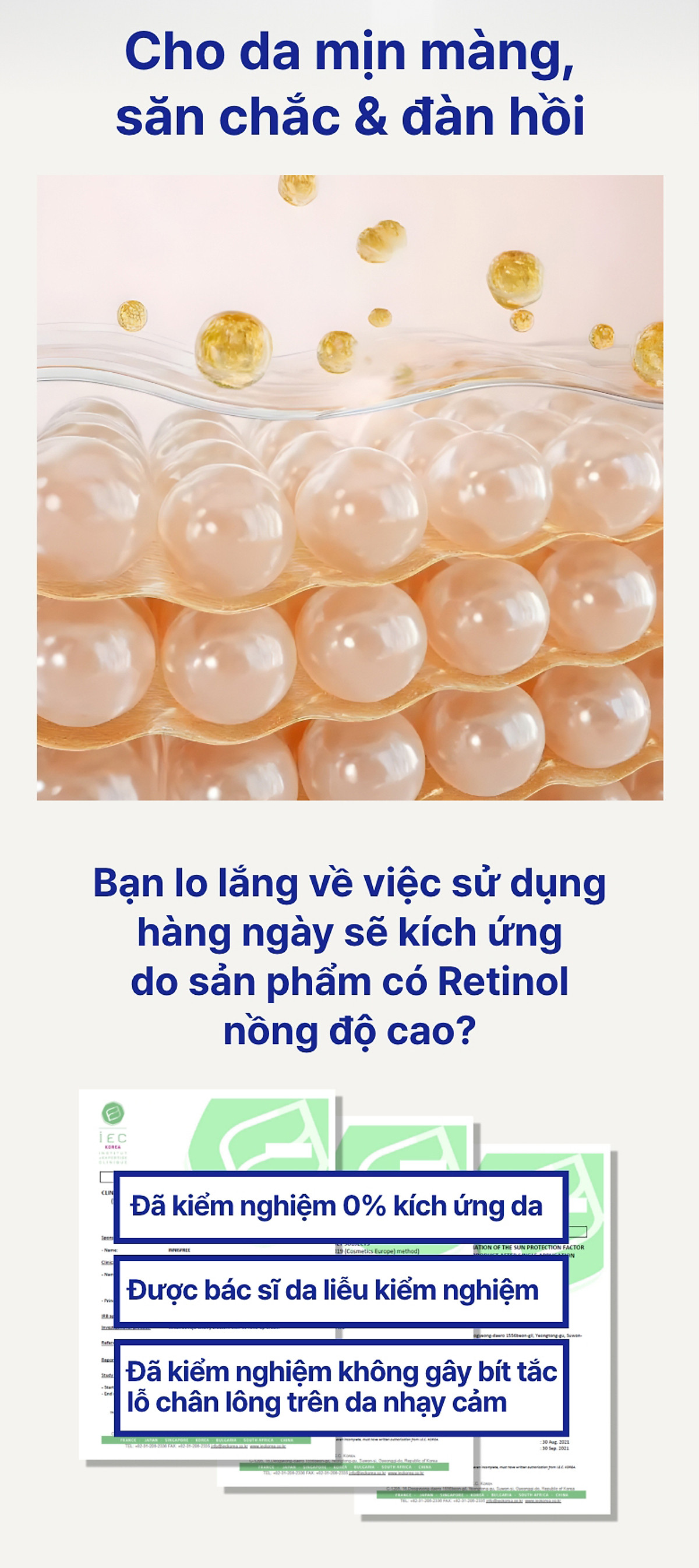 Serum Retinol PDRN tế bào gốc trà xanh cho da căng bóng đàn hồi 25ml