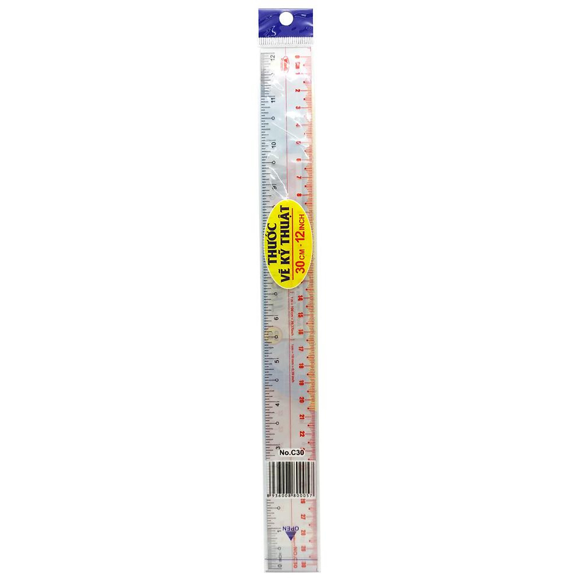 Thước Thẳng 30 cm C-30