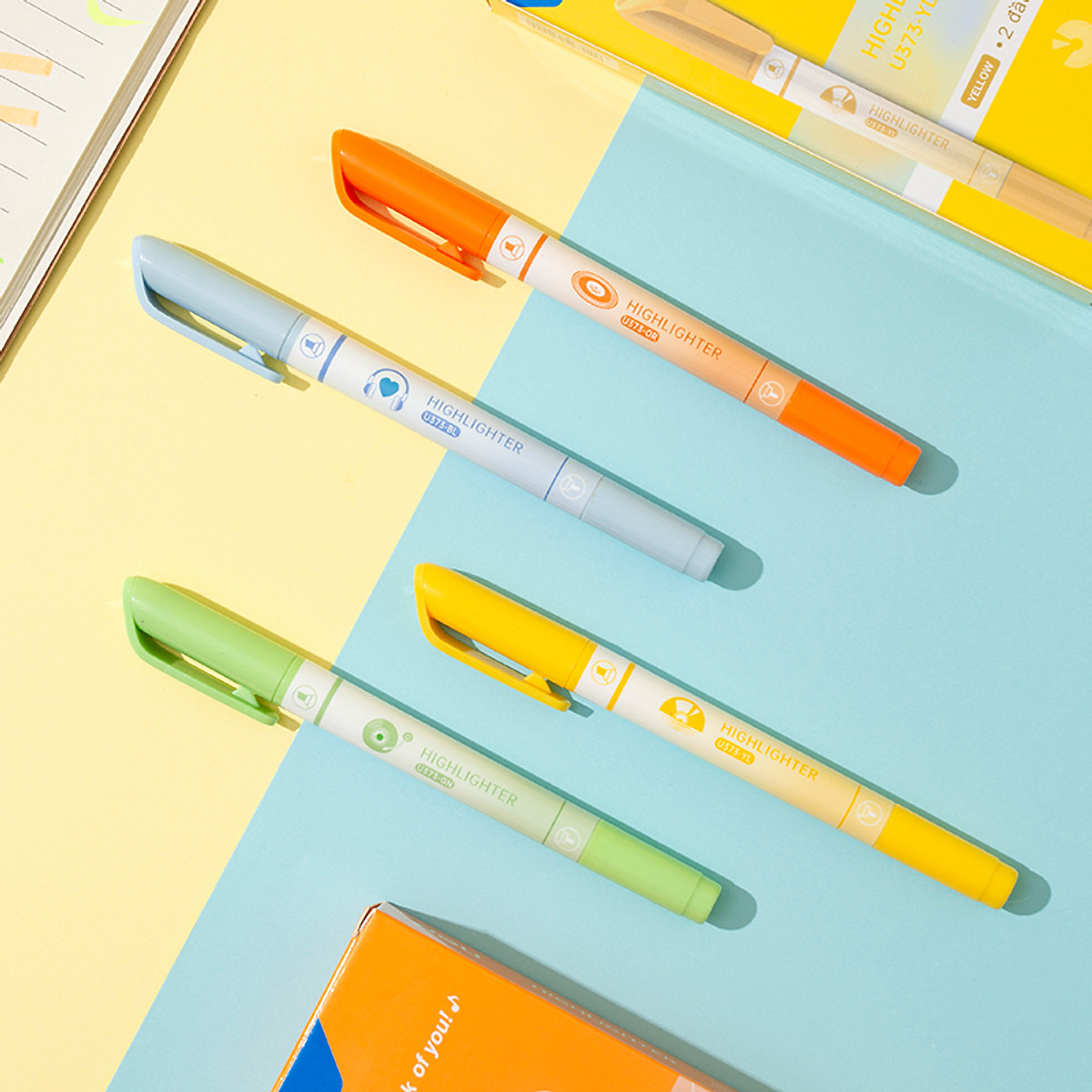 Bút Nhớ Dòng Bút Note Đánh Dấu Dòng Highlight Dạ Quang Pastel BST Limited Deli - Phù Hợp Học Sinh Văn Phòng - CU373