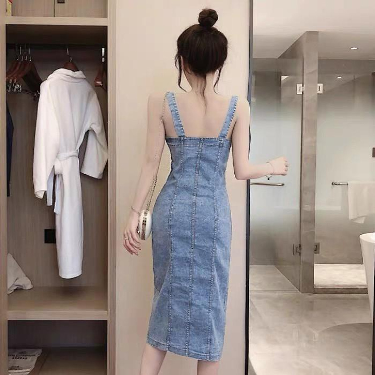 Váy Yếm Jeans Nữ 2 Dây Lari Váy Yếm Bò Ngắn Hàn Quốc Dễ Thương Chất Liệu  Denim Cao Cấp Dày Dặn   Hazomicom  Mua Sắm Trực Tuyến Số 1 Việt Nam