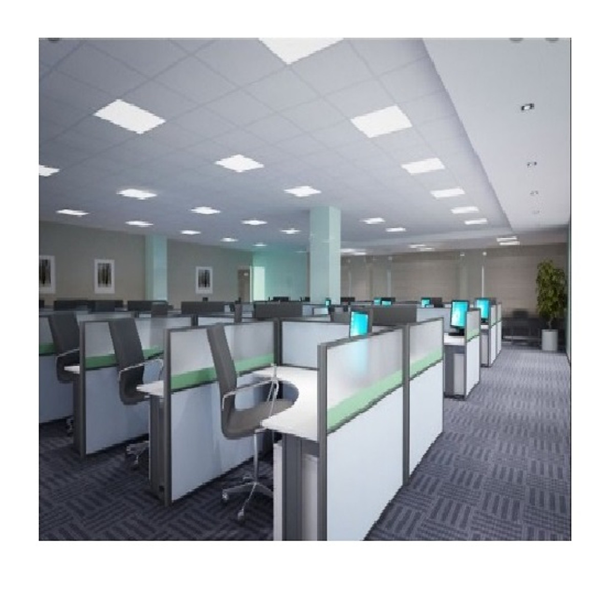 Đèn Led Panel 600 X 600, 48W âm trần - Đèn trần