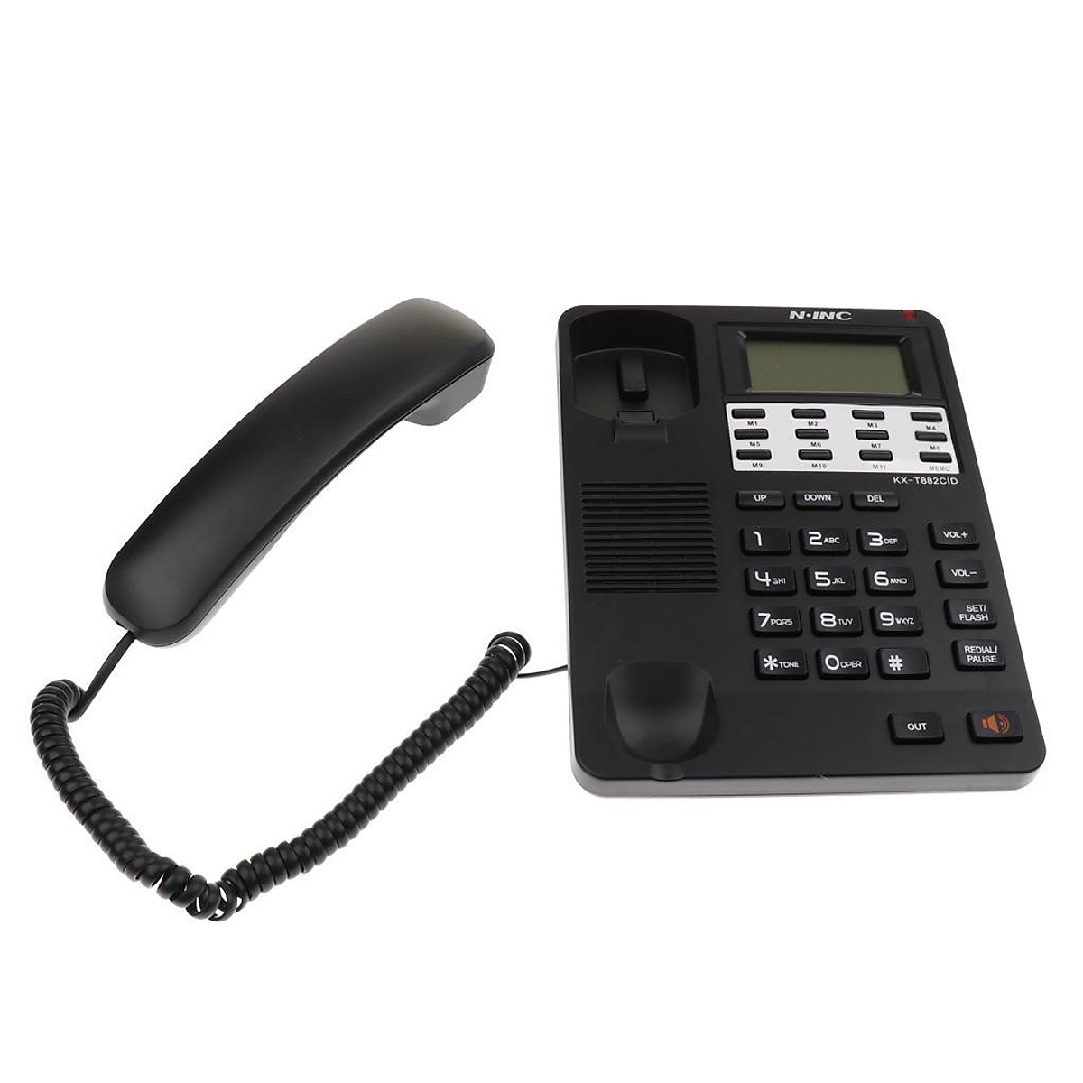 Mua Desk Mounted Caller ID Phone Volume Control Telephone for Home Office  Black - Black tại Rumple Tech