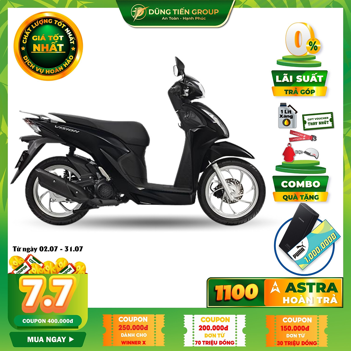 Bảng giá xe Honda Vision giữa tháng 72023 cập nhật hôm nay 147