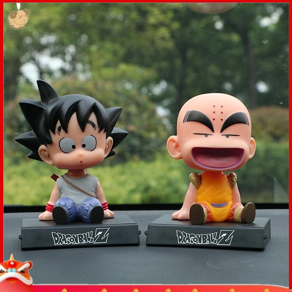 EY】10cm Anime Dragon Ball Z Action Figure Goku Krillin Shaking Head Doll Car Decor EY】10cm Anime Dragon Ball Z Action Figure Goku Krillin Shaking Head Doll Car Decor