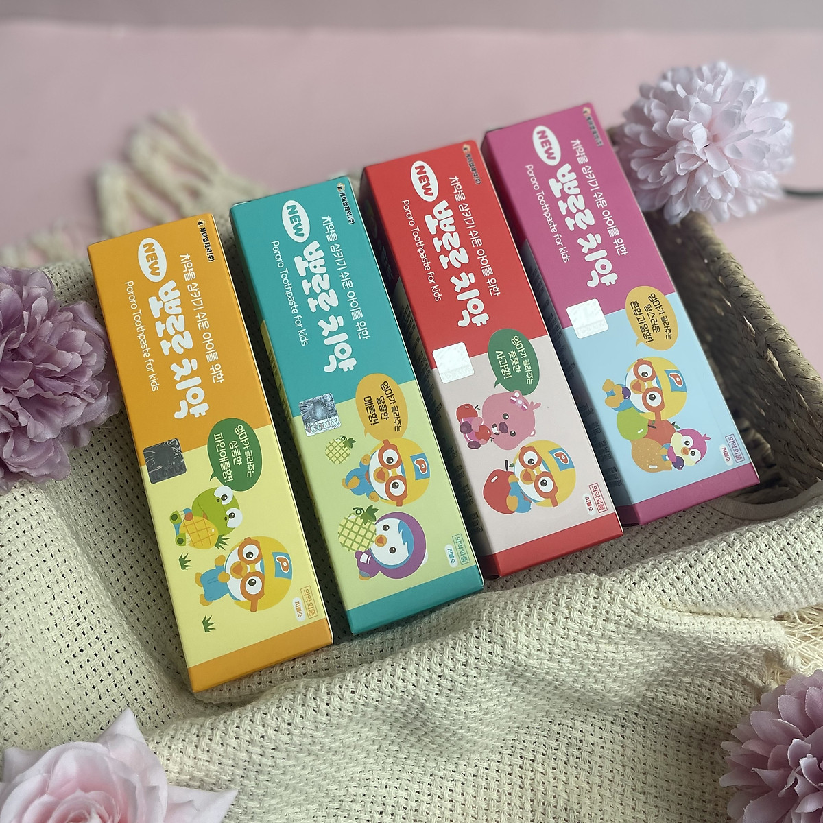 Kem đánh răng Pororo có thể nuốt được cho bé từ 3 tuổi - vị Táo 90g