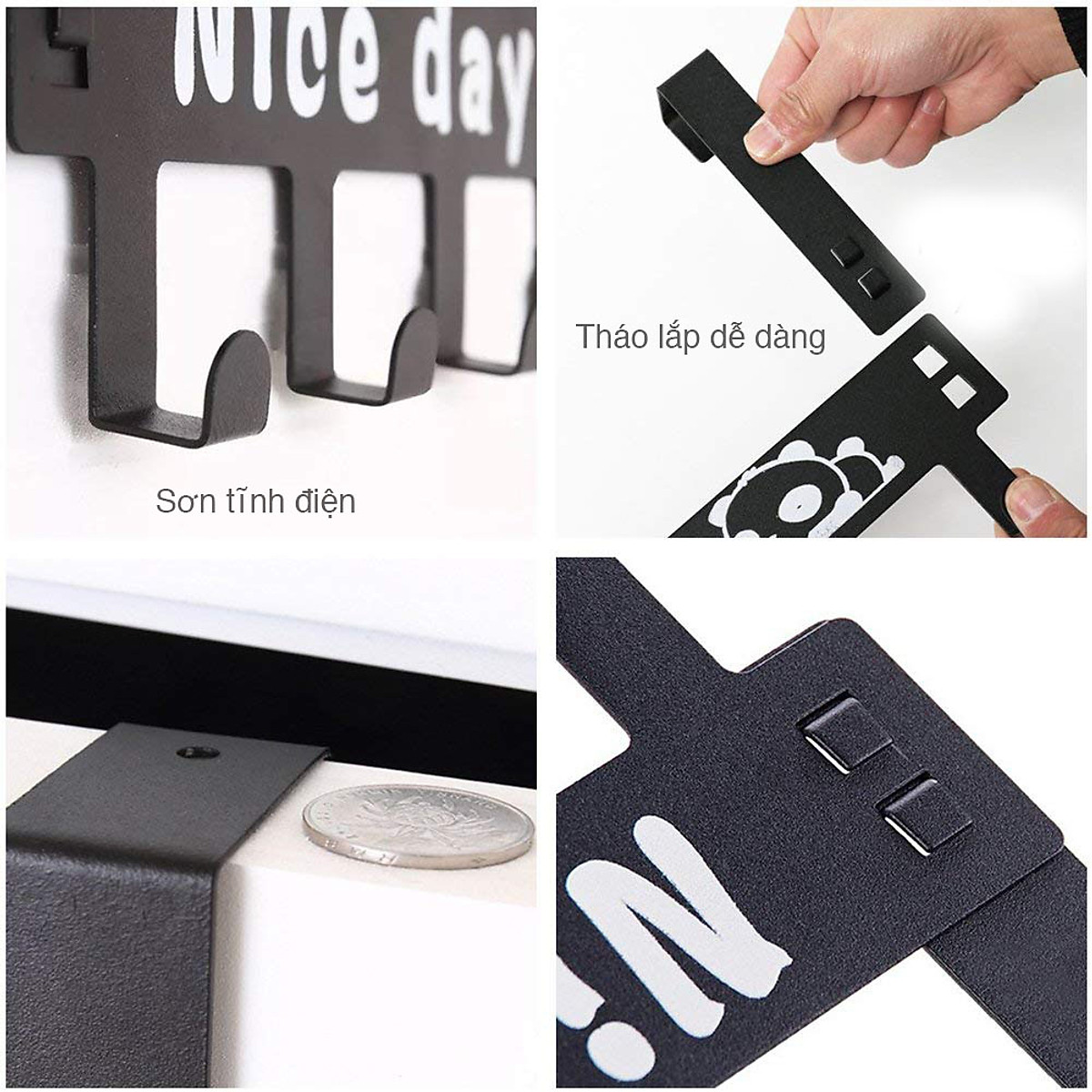 Móc treo quần áo gắn sau cửa nice day 6 chấu Hobby home decor MTGC