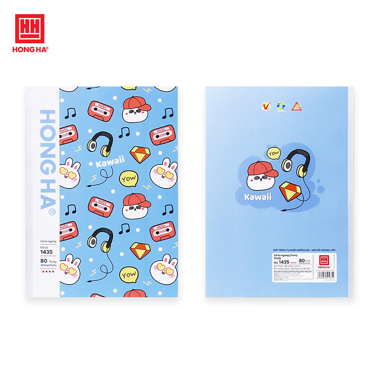 Vở kẻ ngang 80 trang Study Kawaii -1435