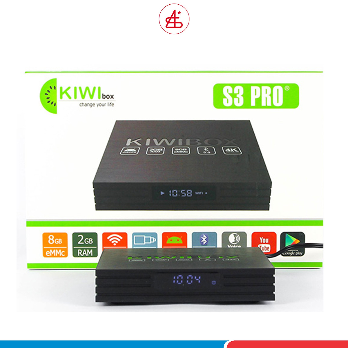 Kiwibox S3 Pro, Ram 2G, hỗ trợ cổng quang, bluetooth, hàng chính hãng