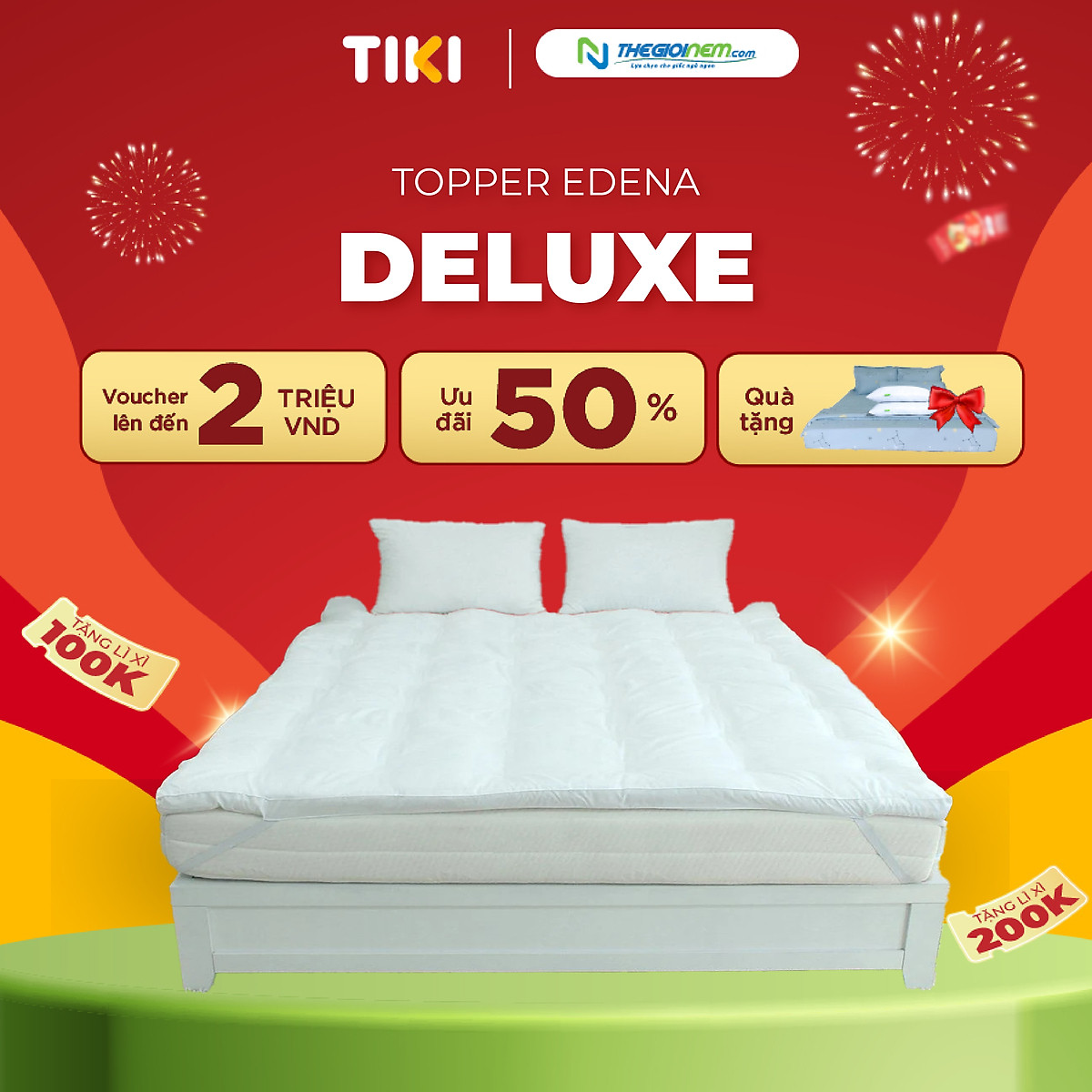 Tấm nệm đa năng Topper Edena
