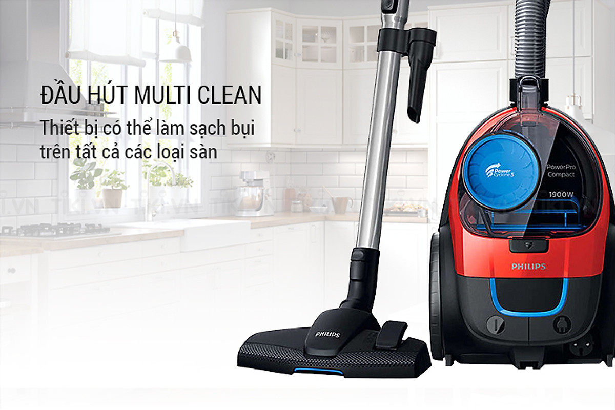 Máy Hút Bụi Philips FC9351 (1900W) - Đỏ - Hàng chính hãng