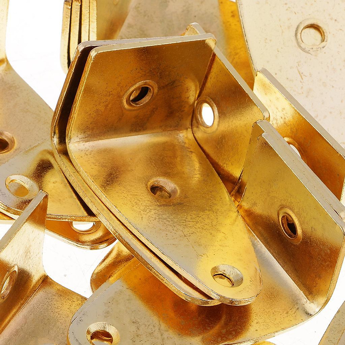 25 Pieces Stainless Steel L Shaped Corner Brackets Metal Corner Brace with Screw for Picture