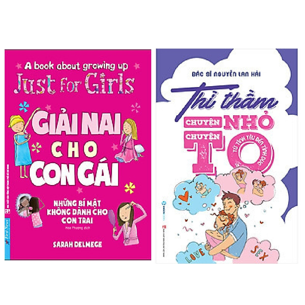 Combo 2 cuốn: Giải Nai Cho Con Gái (Những Bí Mật Không Dành Cho Con Trai) + Thì Thầm Chuyện Nhỏ Chuyện To (Từ Tình Yêu Đến Tình Dục)