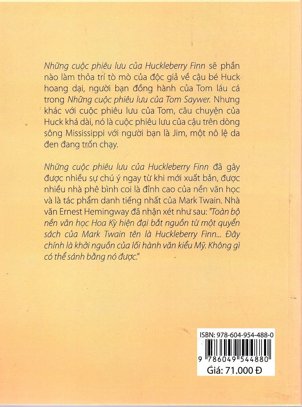 Những cuộc phiêu lưu của Huckleberry Finn - Mark Twain