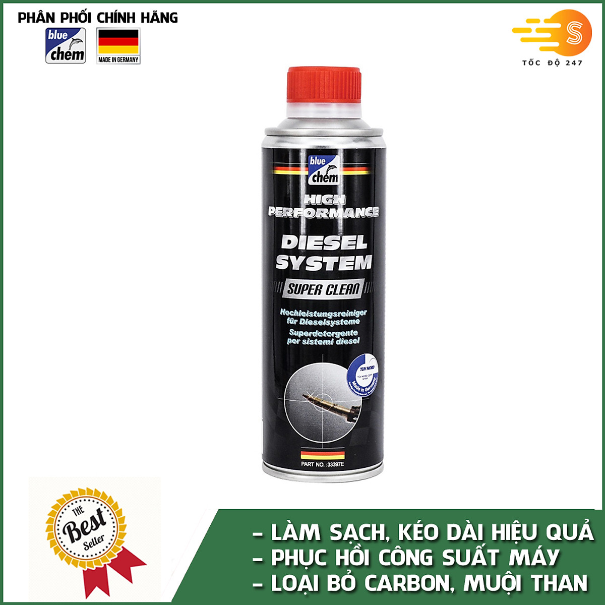 Phụ gia vệ sinh hệ thống dầu diesel toàn diện Bluechem 33397E