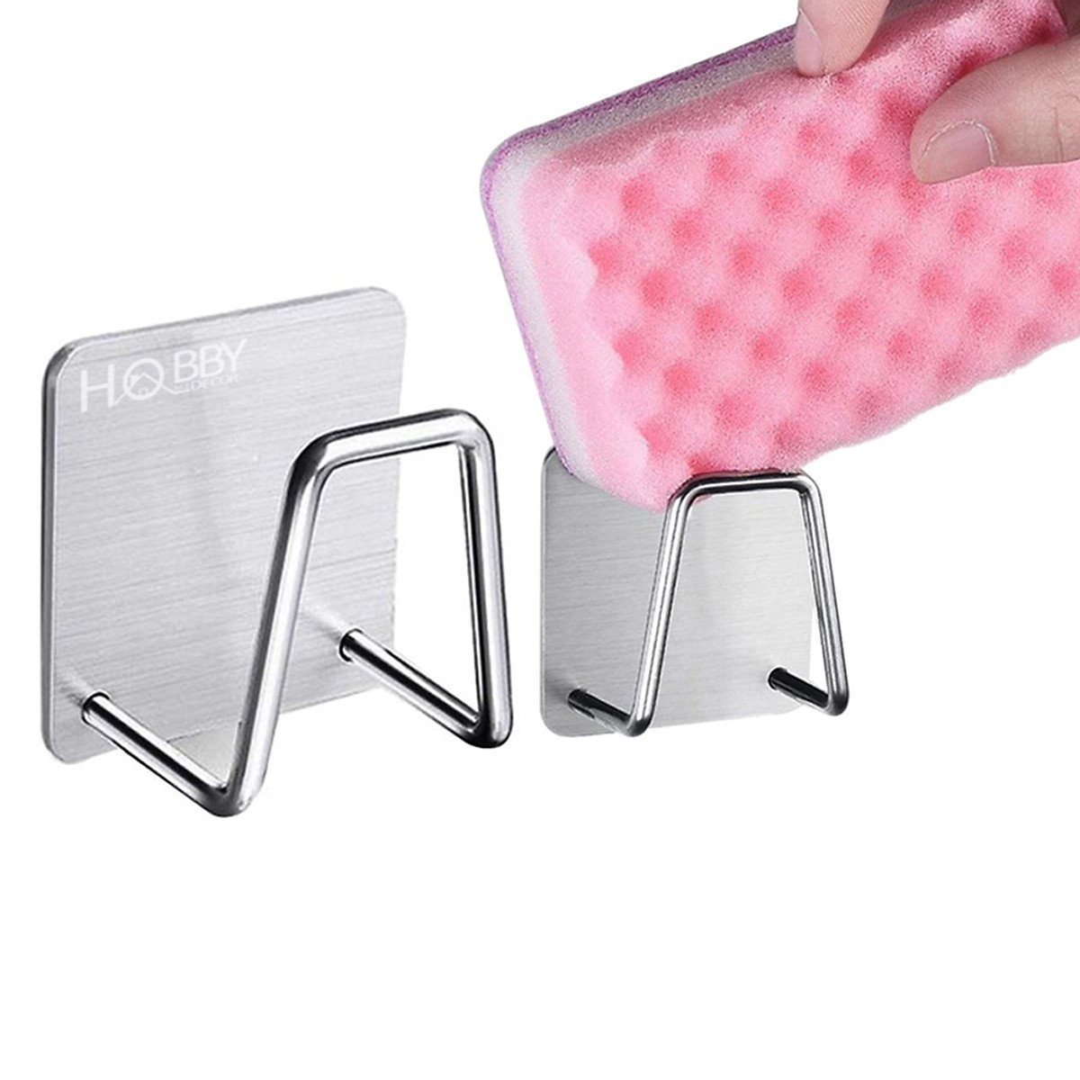 Combo 2 móc treo miếng rửa chén dán tường HOBBY Home Decor MCX-2