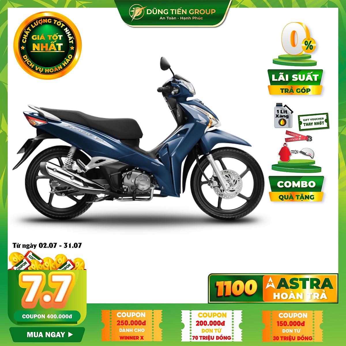 Giá xe máy Honda Future 125 FI mới nhất tháng 082023