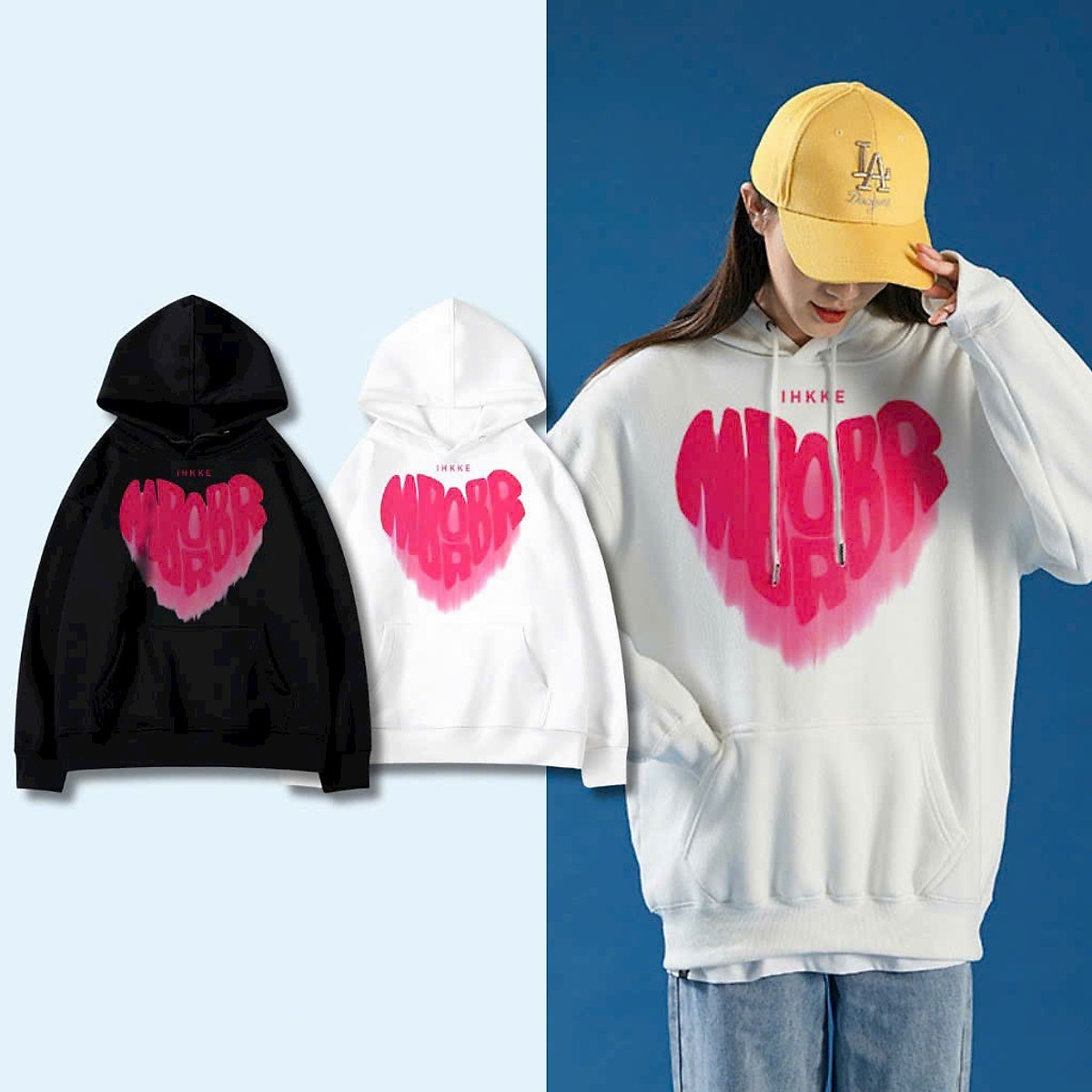 Áo Hoodie Nỉ Bông in Tom & Jeny Unisex Nam Nữ - Form Rộng Ulzzang KUN